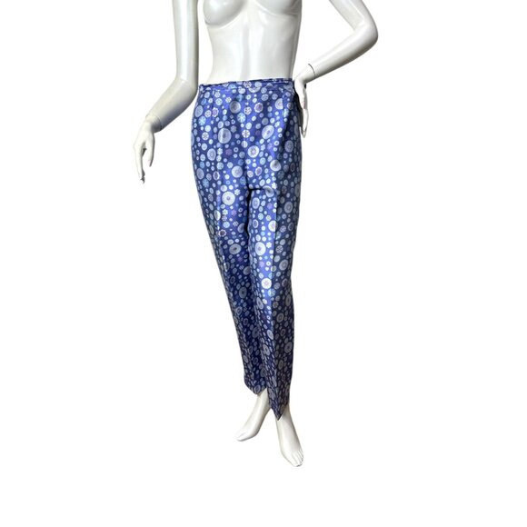 Silk pant suit in periwinkle blue by Carlisle Size 8 - Picture 6 of 8